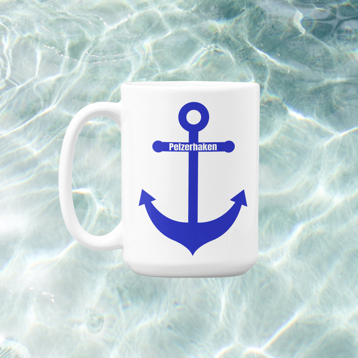 Becher individuell "Anker mit Ortsnamen"