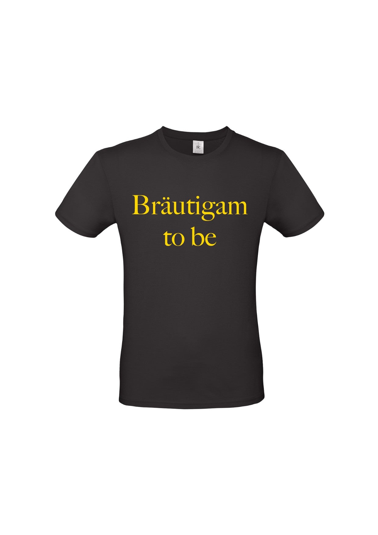 T-Shirt "Bräutigam to be" - schwarz/gold