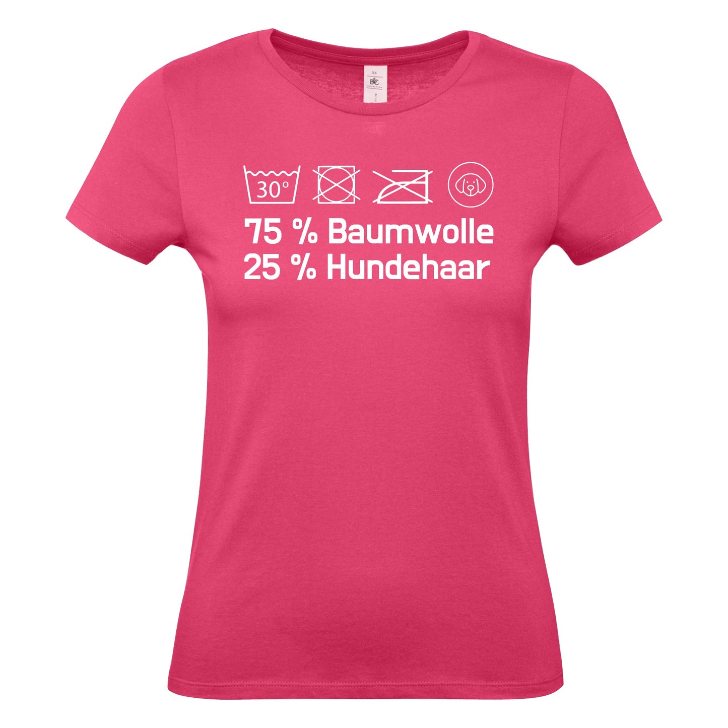 Damen T-Shirt "25% Hundehaar"