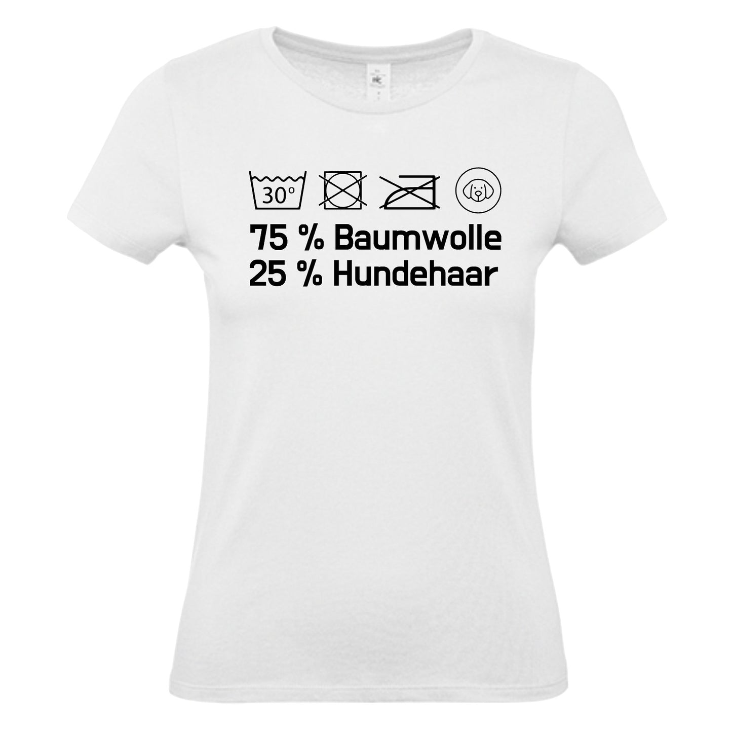 Damen T-Shirt "25% Hundehaar"