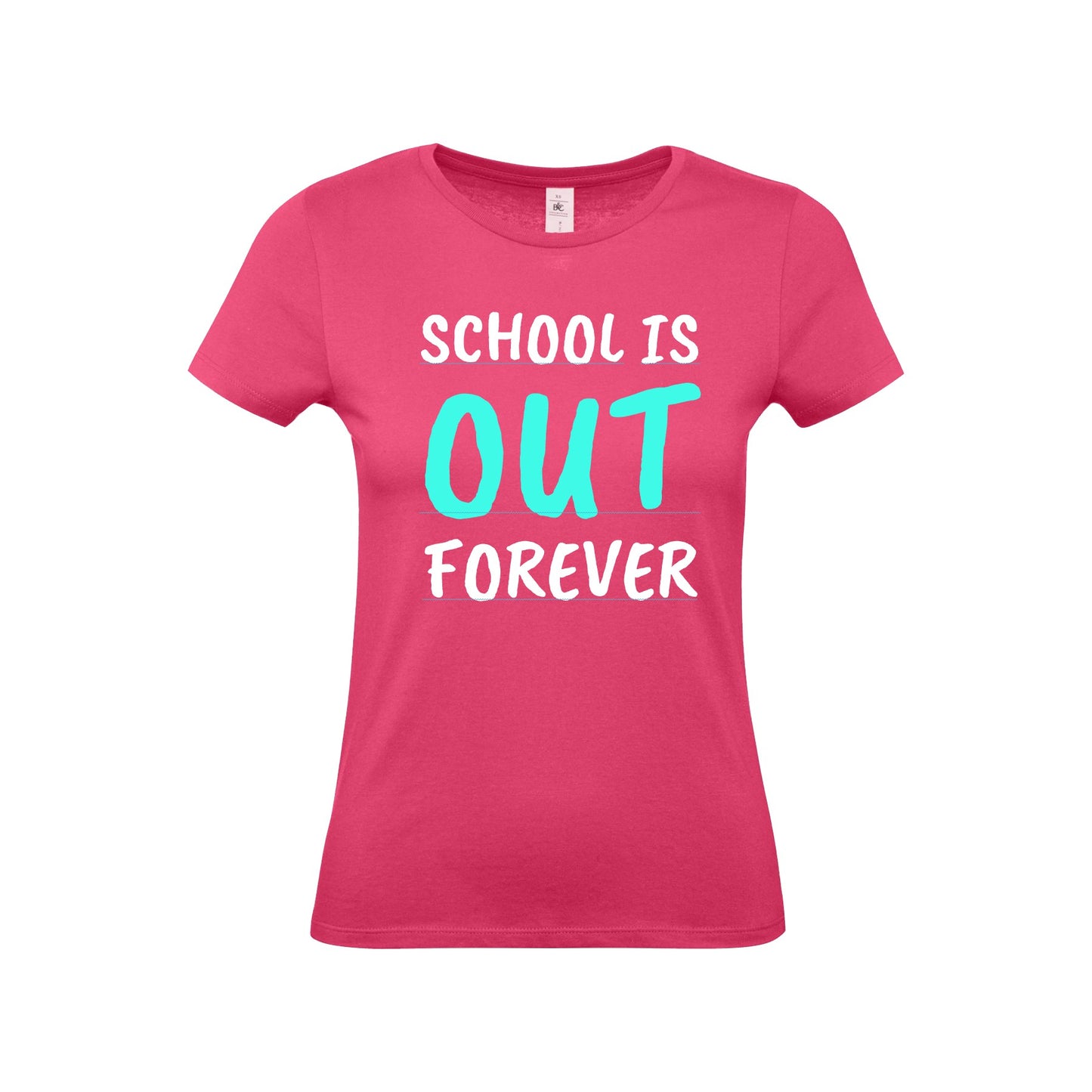 Damen T-Shirt "School is out forever"