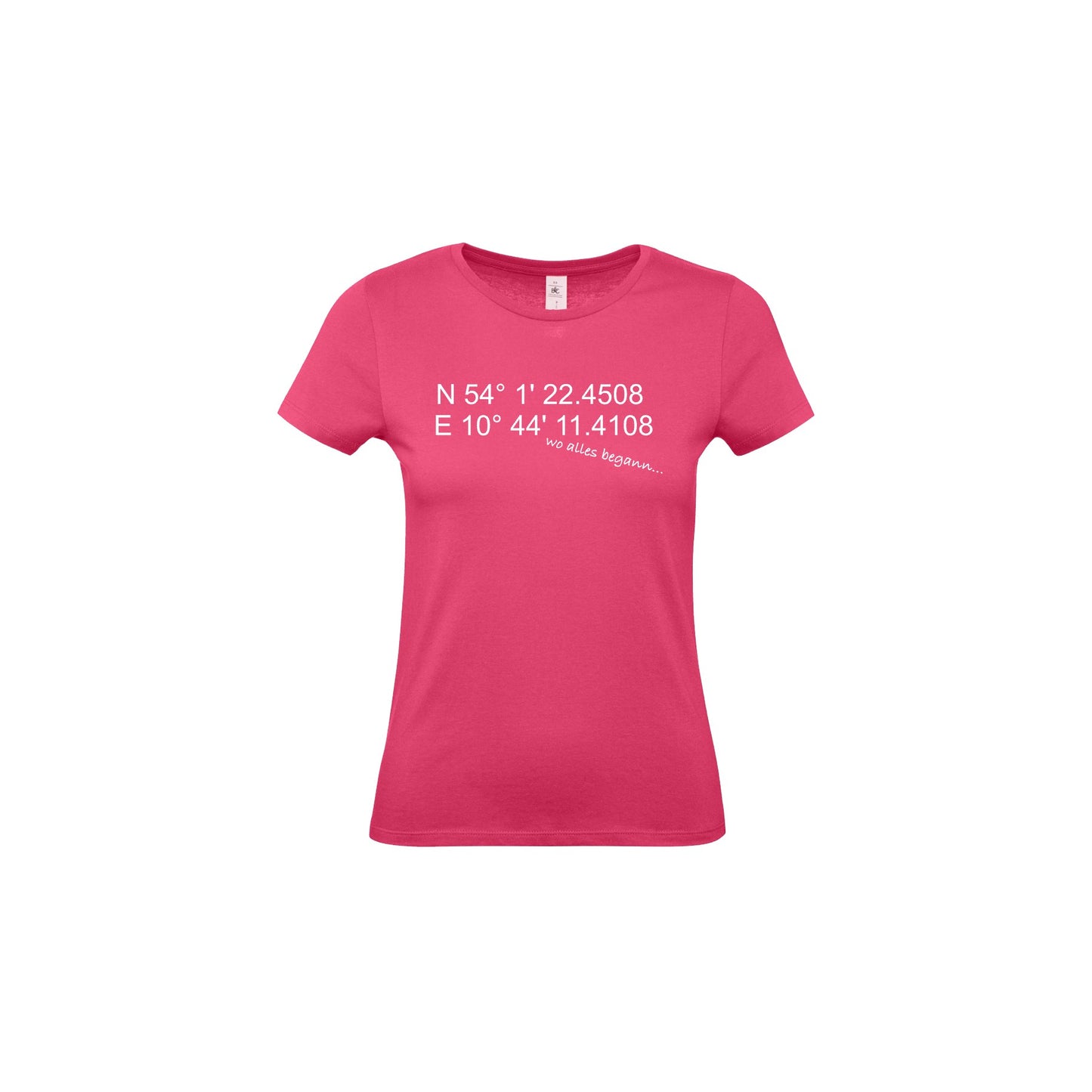 Damen T-Shirt "Wo alles begann..." individuell