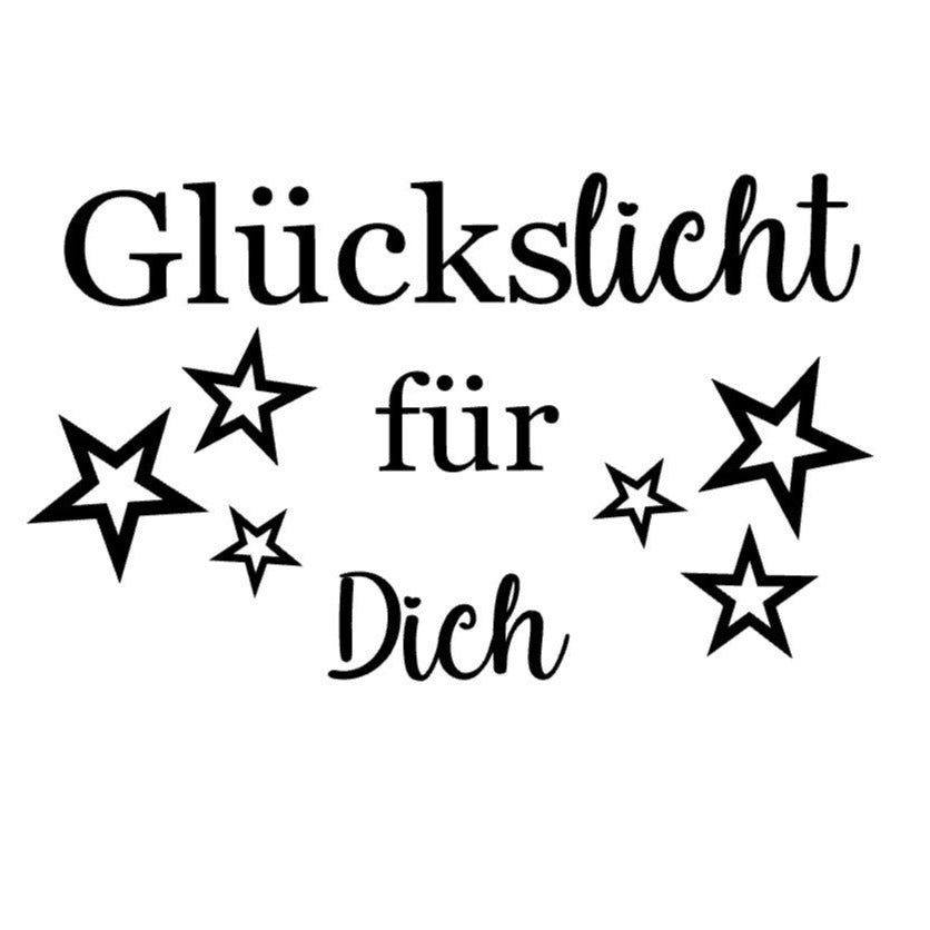 Kerzenglas "Glückslicht für Dich" - auch individuell mit Namen