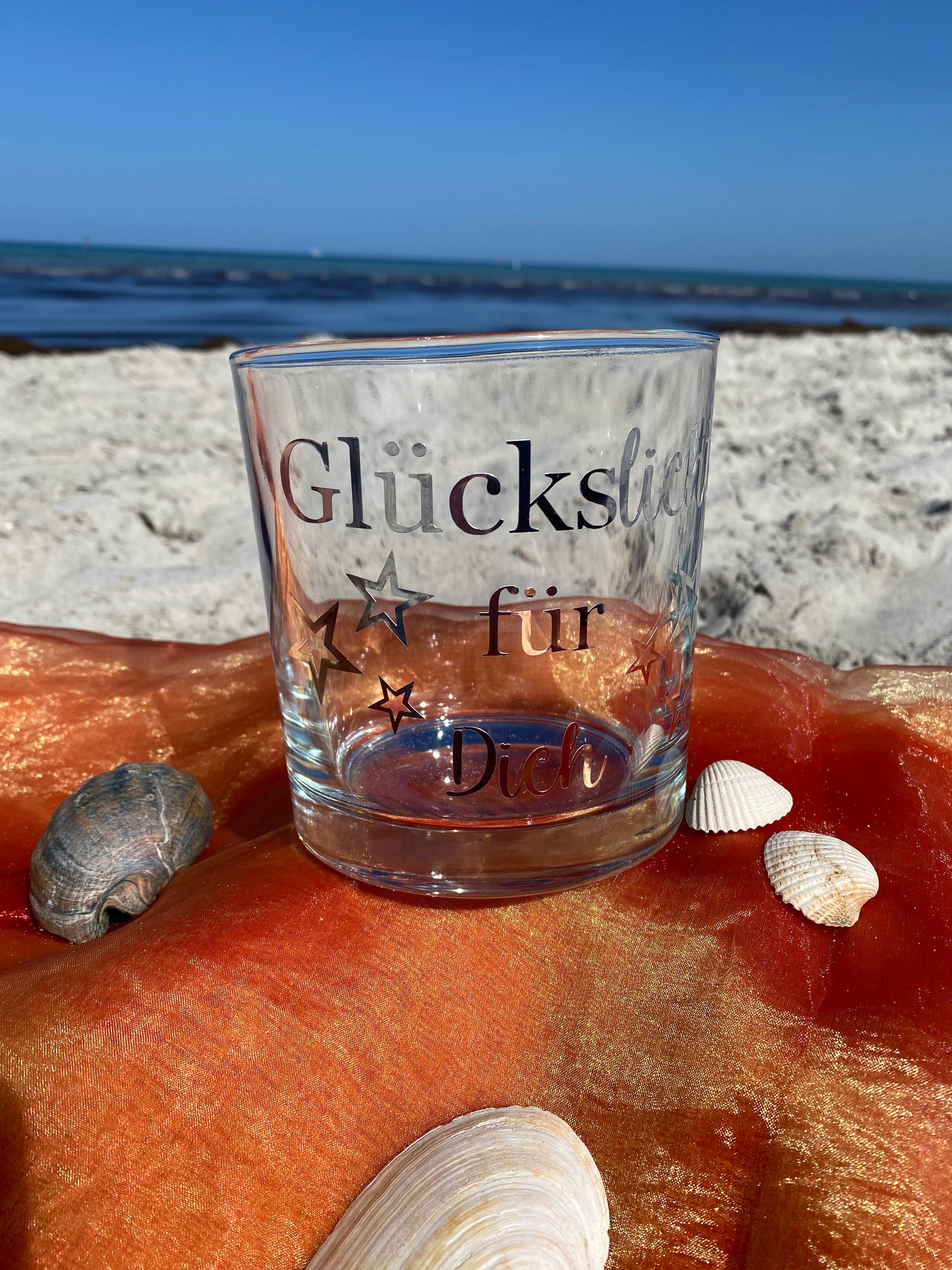 Kerzenglas "Glückslicht für Dich" - auch individuell mit Namen