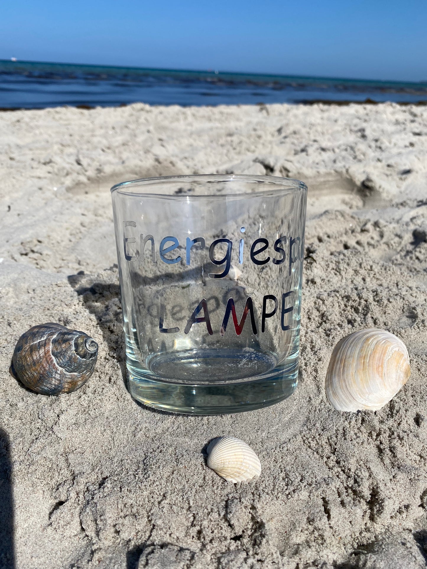 Kerzenglas "Energiesparlampe"