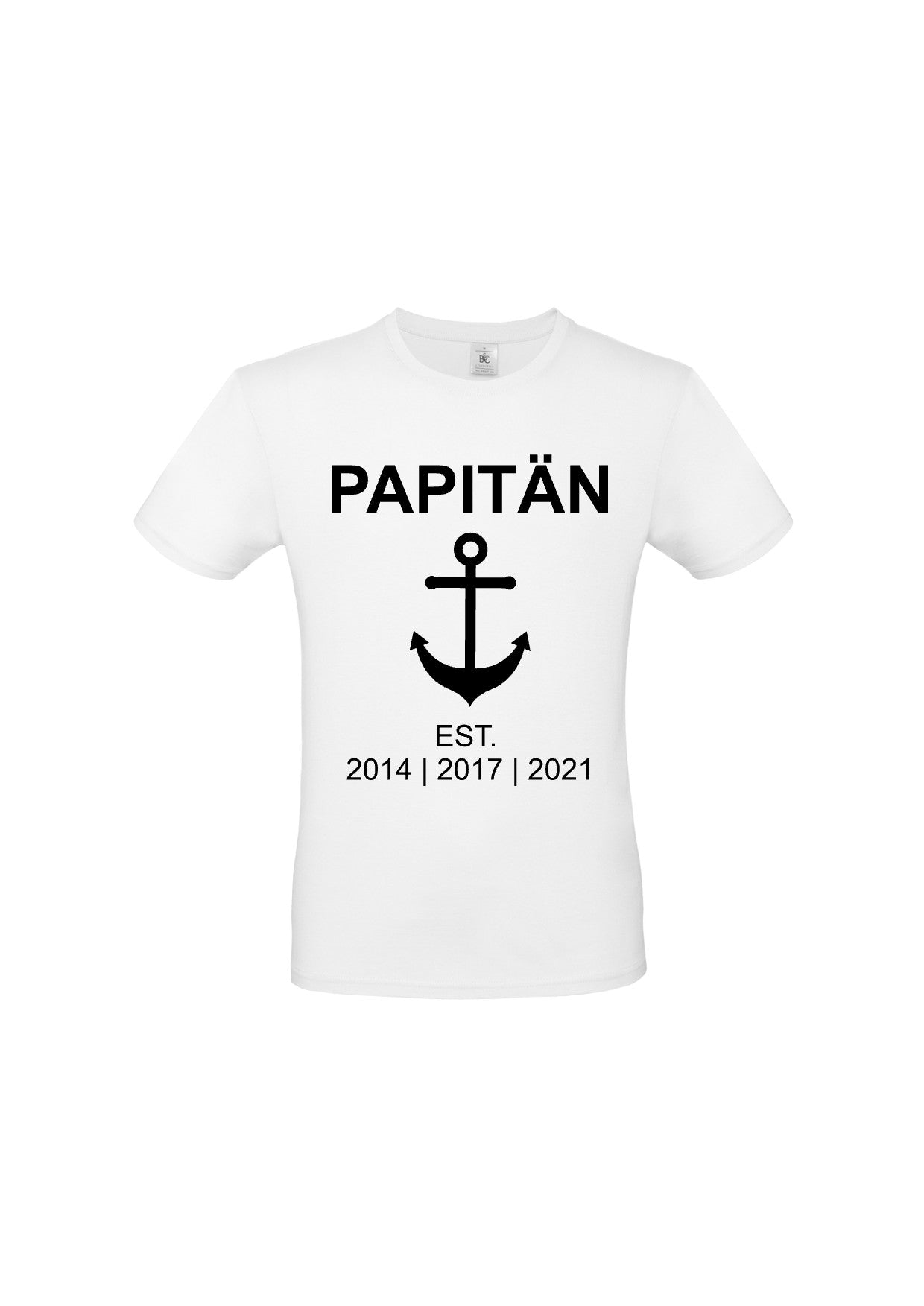 Herren T-Shirt "Papitän" individuell