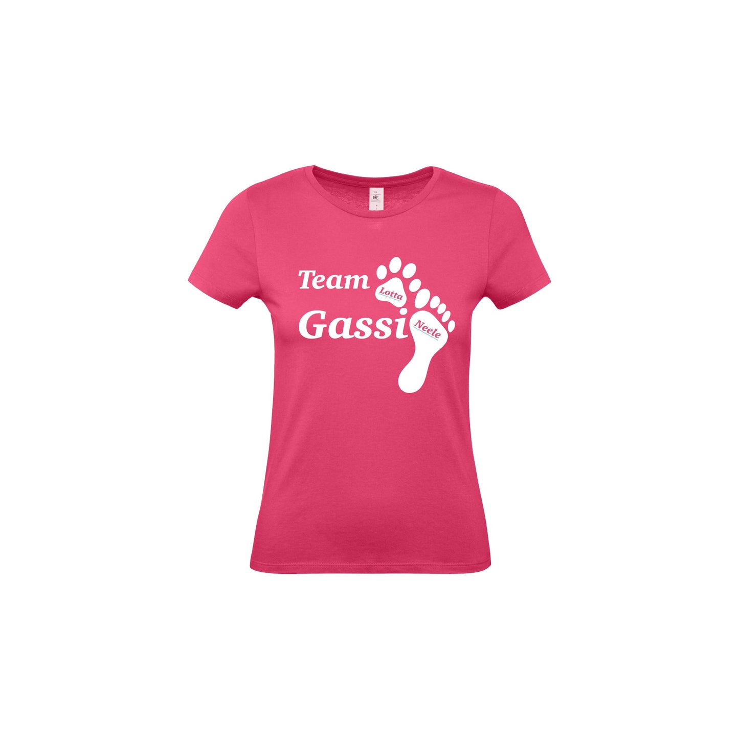 Damen T-Shirt "Team Gassi" individuell