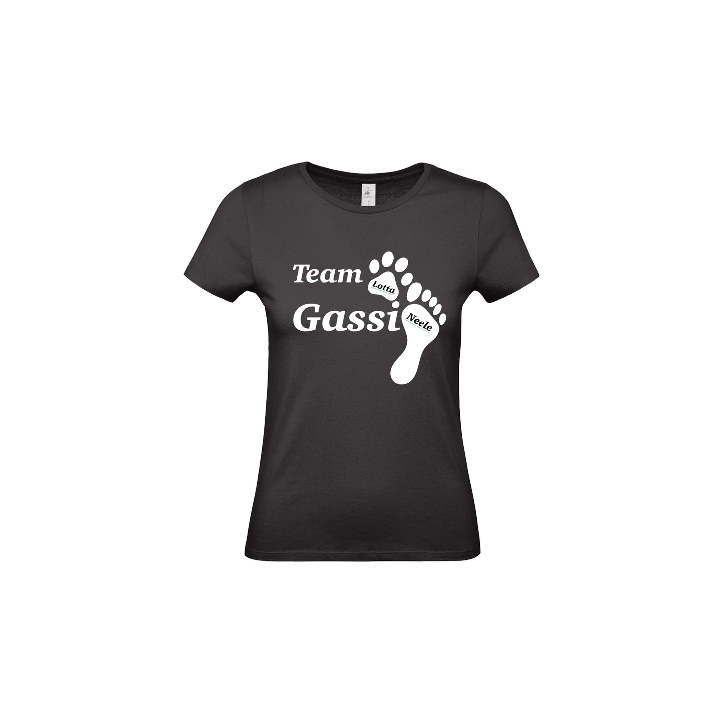Damen T-Shirt "Team Gassi" individuell