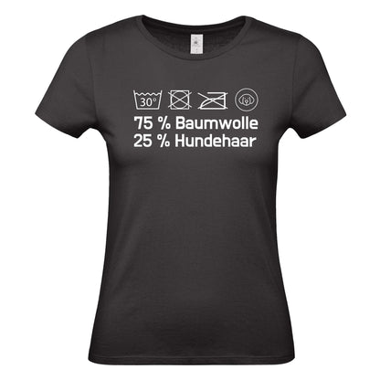 Damen T-Shirt "25% Hundehaar"