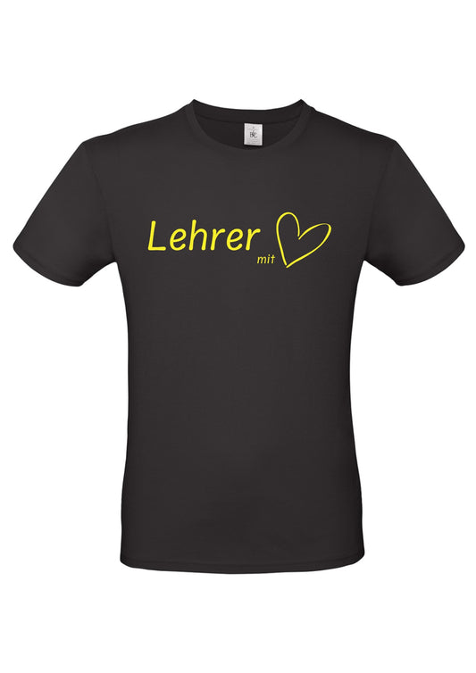 Herren T-Shirt "Lehrer mit Herz"